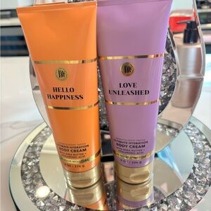 Bath & Body Works Hello Happiness and Love Unleashed Body Cream Duo